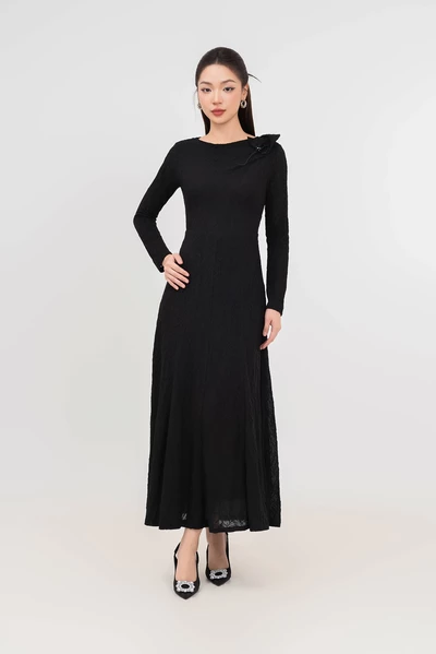 Đầm cổ thuyền Black Dahlia