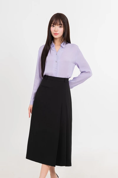 Serene Petal Blouse - Sơ mi cổ đức