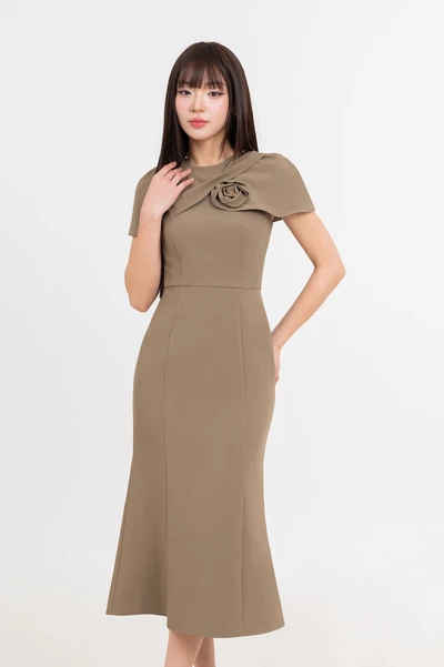 Graceful Bloom Dress - Đầm Tuytsi đuôi cá