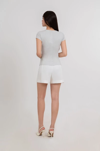 Simple Pleat Tee - Áo thun xếp ly