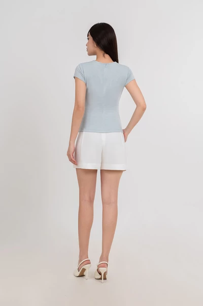 Simple Pleat Tee - Áo thun xếp ly