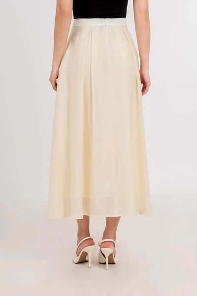 Spring Waltz Skirt - Chân váy lụa xếp ly