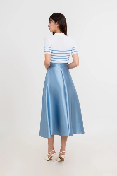 Sea Breeze Skirt - Chân váy xòe tafta