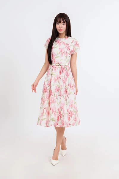 Midsummer Glow Dress - Đầm lụa tay hến