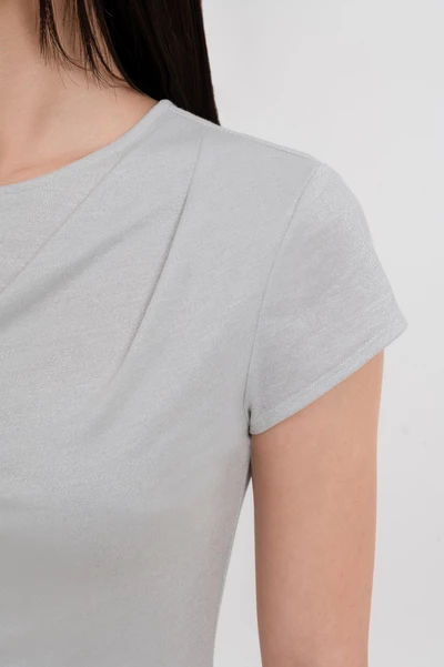 Simple Pleat Tee - Áo thun xếp ly