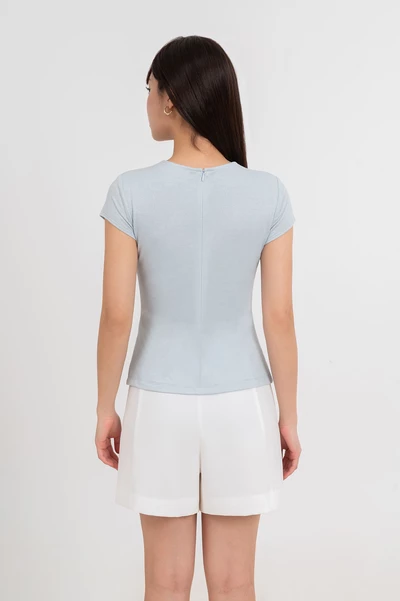 Simple Pleat Tee - Áo thun xếp ly