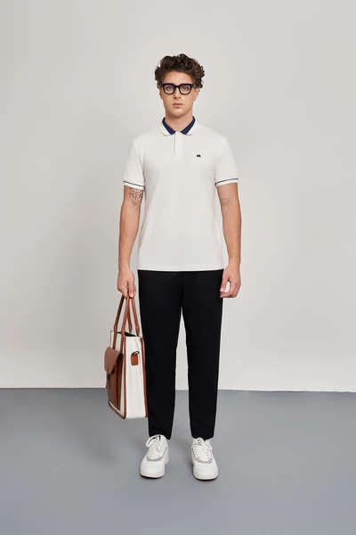 Áo Polo Modal Slim Fit phối cổ