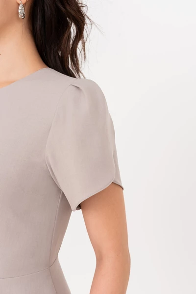 Chic Pleated Dress - Đầm ôm Tuytsi