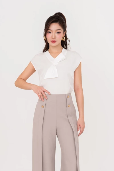Elegant Silk Blouse - Áo sơ mi lụa