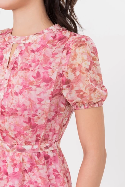 Blossom Pink Dress - Đầm lụa họa tiết