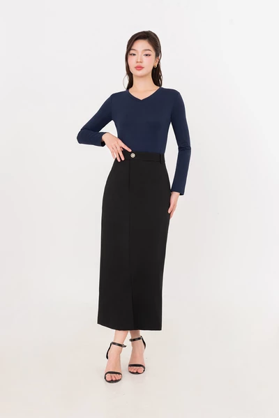áo thun basic cổ tim