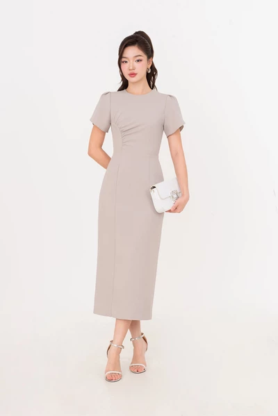 Chic Pleated Dress - Đầm ôm Tuytsi