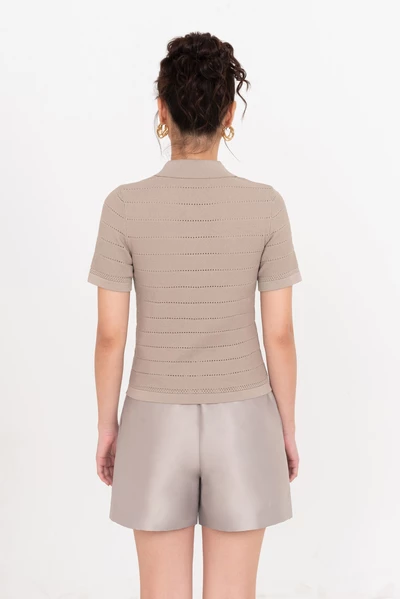 Sand Knit Polo – Áo polo len