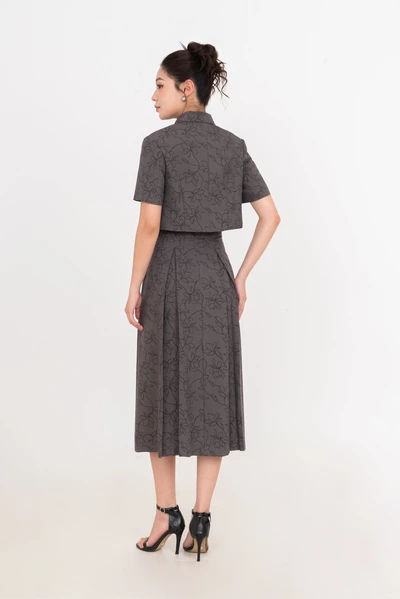 Enchanted Waltz - Áo Croptop cổ đức