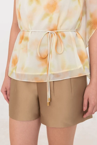 Sunmelt Top – Áo sơ mi loang họa tiết pastel