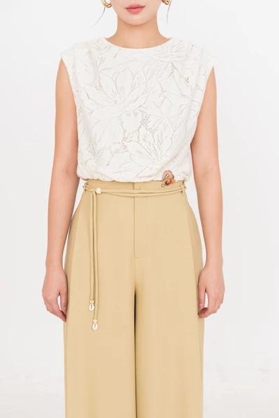 Golden Dune Pants – Quần suông lưng cao