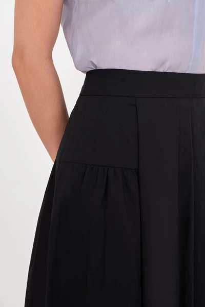 Chân váy A Khaki xếp ly