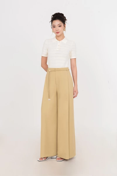 Sand Knit Polo – Áo polo len