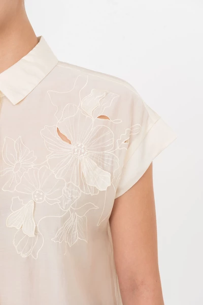 Leafbloom Blouse - Áo sơ mi Tencel