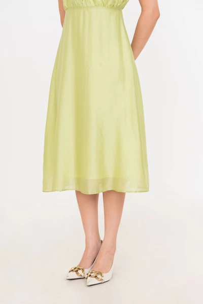 Tencel Midi Dress - Đầm xòe cách điệu
