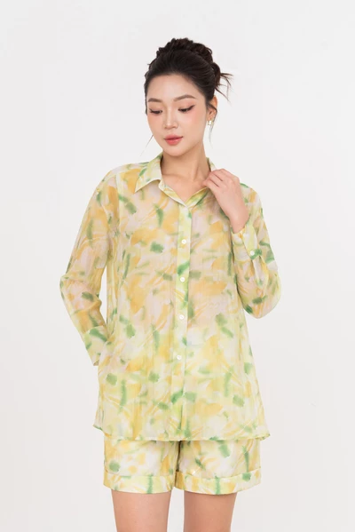 Canopy Shorts - Quần shorts Tencel họa tiết
