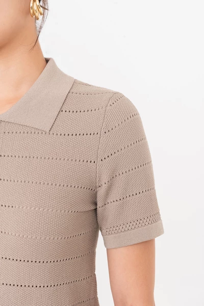 Sand Knit Polo – Áo polo len