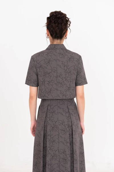 Enchanted Waltz - Áo Croptop cổ đức