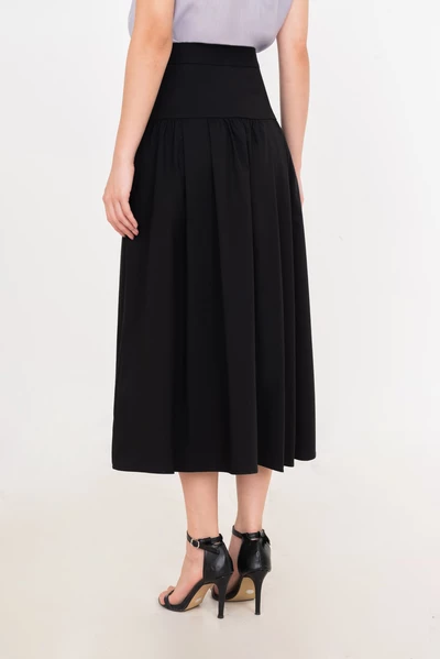 Chân váy A Khaki xếp ly