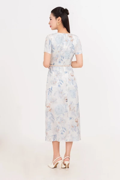 Pastel Bloom Dress – Đầm lụa hoa