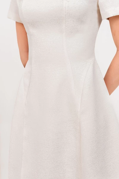 Flower Accent Dress - Đầm xòe Oganza