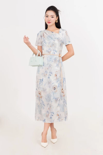 Pastel Bloom Dress – Đầm lụa hoa