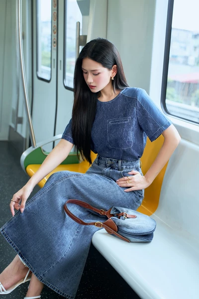 Blue Breeze Shirt - Áo kiểu phối Denim
