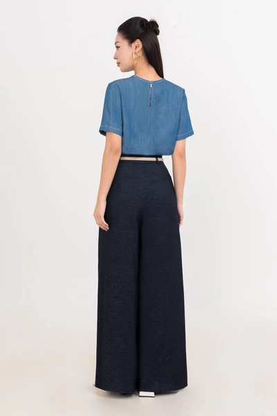 Blue Breeze Shirt - Áo kiểu phối Denim