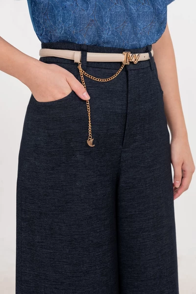 Flared Denim Trousers - Quần Jeans cạp cao