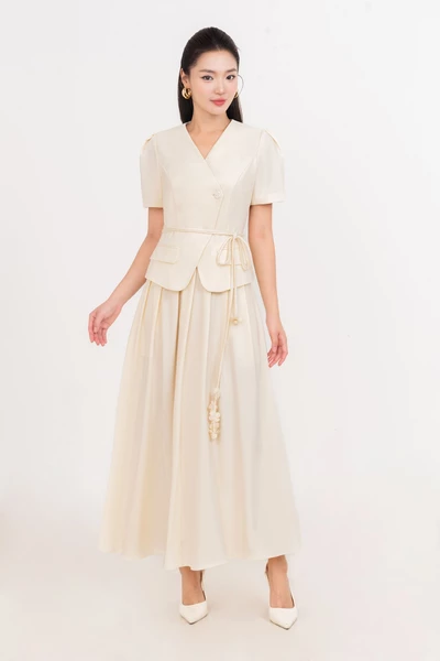 Pleated Flowy Skirt - Chân váy Tuytsi
