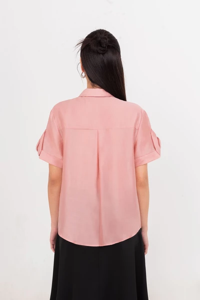Blossom Tencel Shirt – Áo sơ mi đính hoa