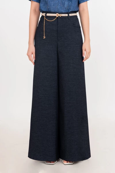 Flared Denim Trousers - Quần Jeans cạp cao