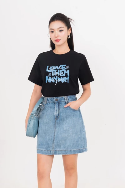 Classic Skirt - Chân váy Denim A ngắn