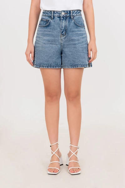High Waisted Shorts - Quần shorts demin