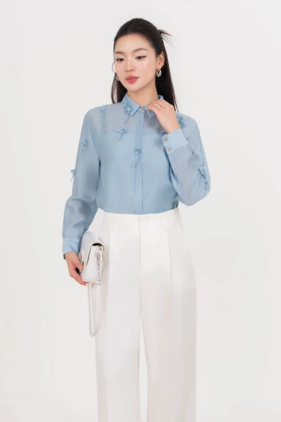 3D Floral Shirt - Áo sơ mi tencel