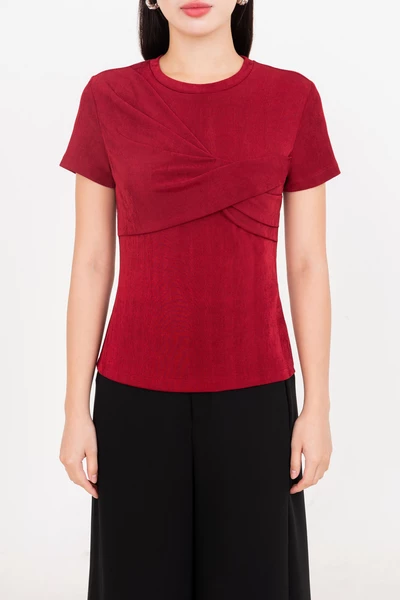 Textured Knit Top - Áo thun ôm