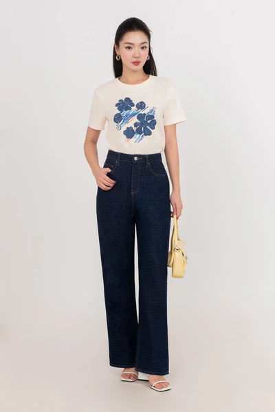 Floral Printed Tee – Áo thun họa tiết
