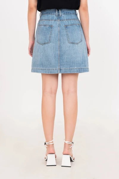 Classic Skirt - Chân váy Denim A ngắn