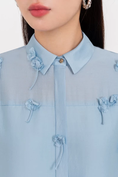 3D Floral Shirt - Áo sơ mi tencel