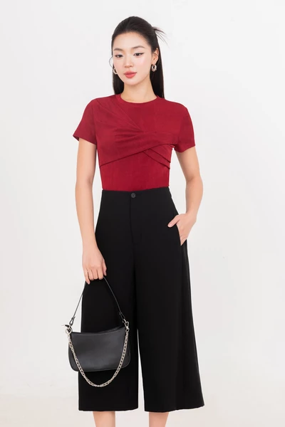 Textured Knit Top - Áo thun ôm