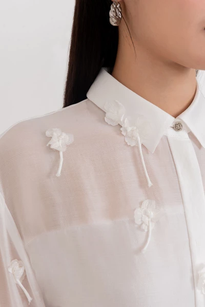 3D Floral Shirt - Áo sơ mi tencel