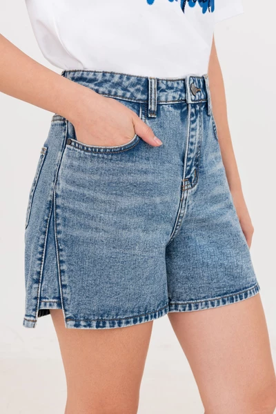 High Waisted Shorts - Quần shorts demin