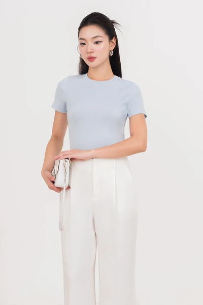 Ribbed Knit Top - Áo len ôm