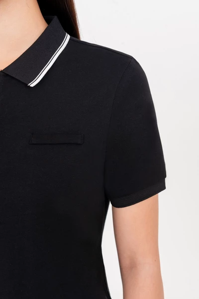 Áo polo cổ phối viền