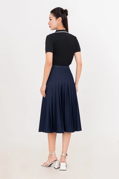 Áo polo cổ phối viền